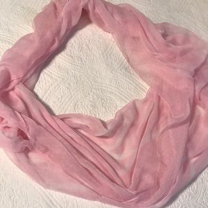 Light Pink chevron infinity scarf